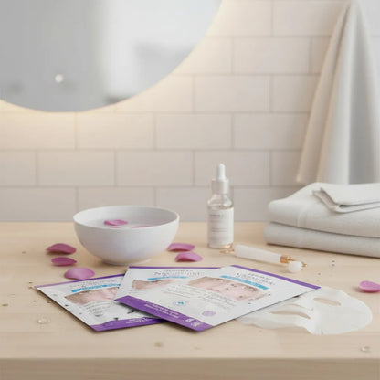 4 MASCARILLAS ACLARANTES NIACINAMIDA TRATAMIENTO PARA EL MES COMPLETO